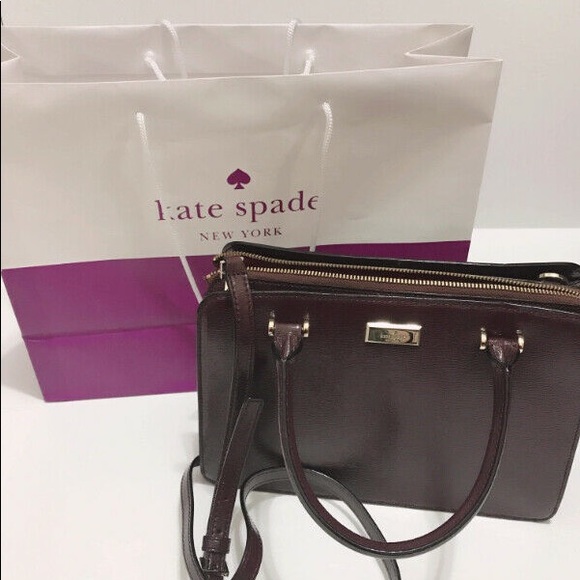 Kate Spade NWT Mahogany Bixby Place Lise Satchel - Picture 3 of 5